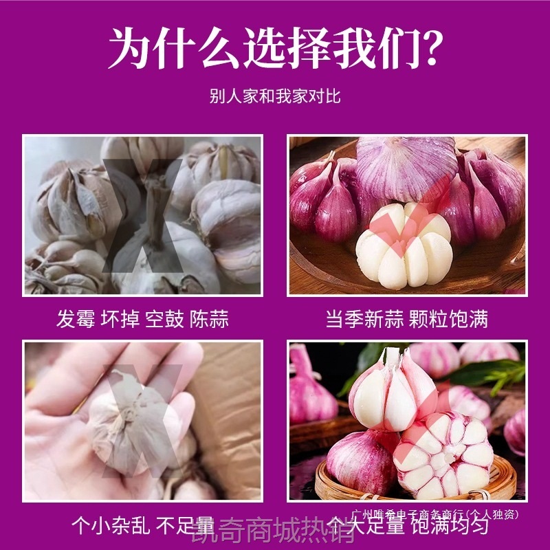 【特价】2025现挖新蒜杞县紫皮大蒜头腌制糖蒜醋蒜新鲜红白皮大蒜