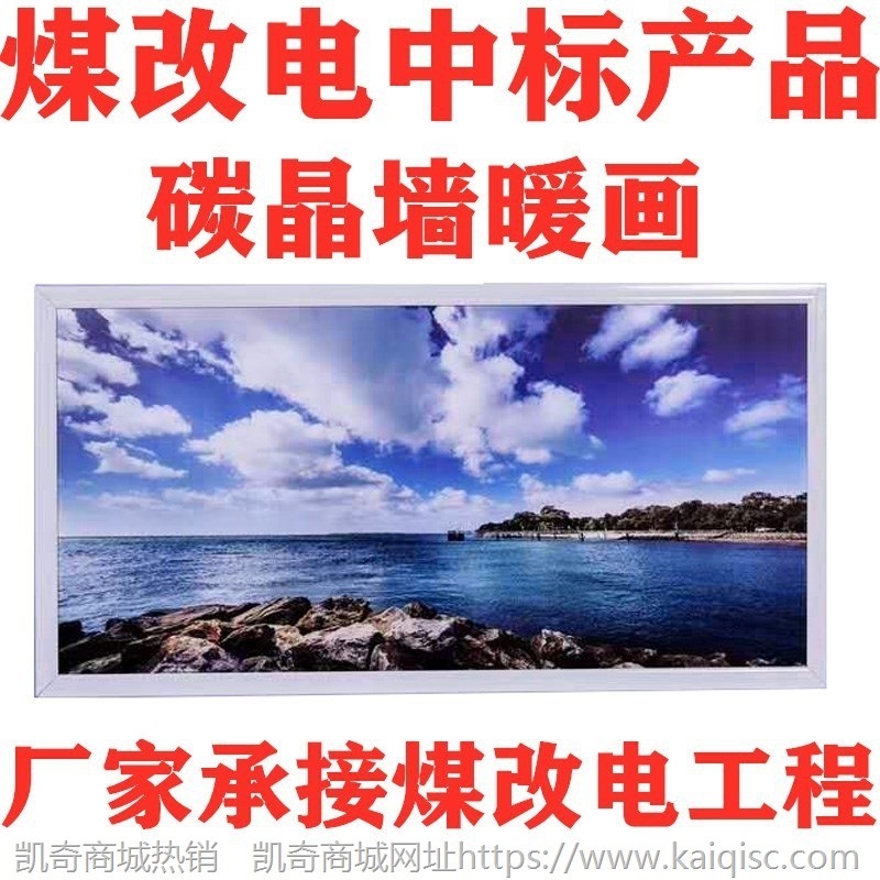 石墨烯电暖画厂家供应100*60煤改电用石墨烯电热板碳晶电暖画