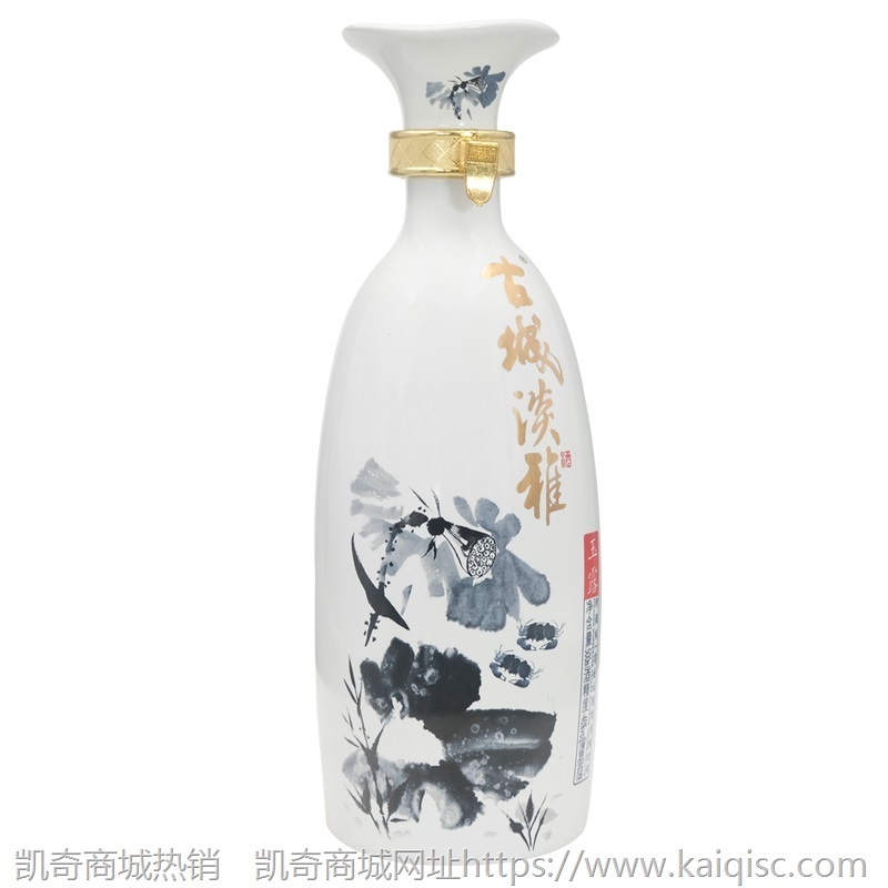 新疆第一窖 古城白酒 新疆白酒整箱特价 纯粮食白酒 整箱装 高度白酒 46°清香型 古城淡雅玉露整箱