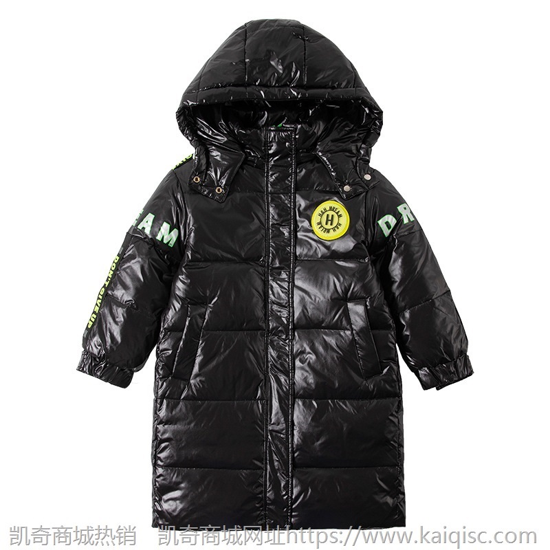 2021新款男童羽绒服加厚儿童冬装外套韩版男孩冬季中长款棉服童装