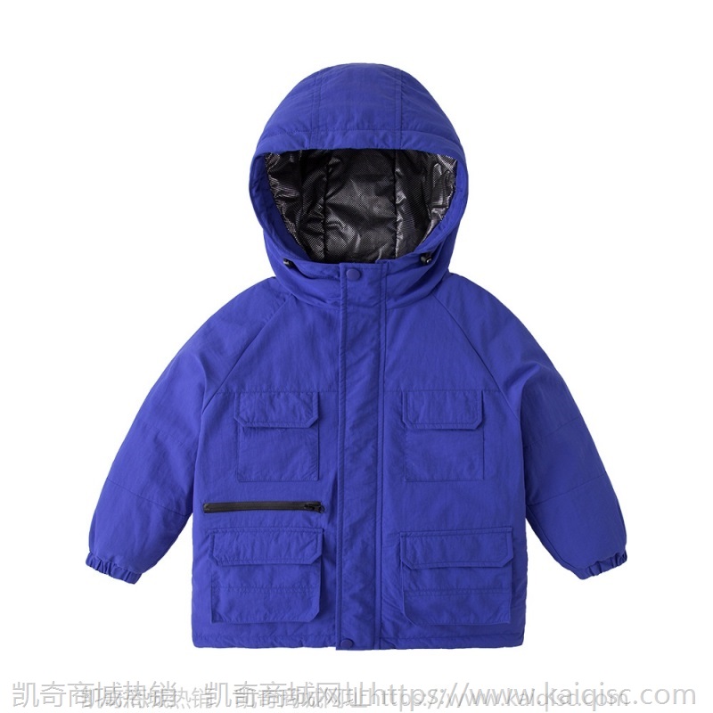 儿童轻薄羽绒服长款男童90白鸭绒秋冬保暖宝宝棉服冬季小童童装潮