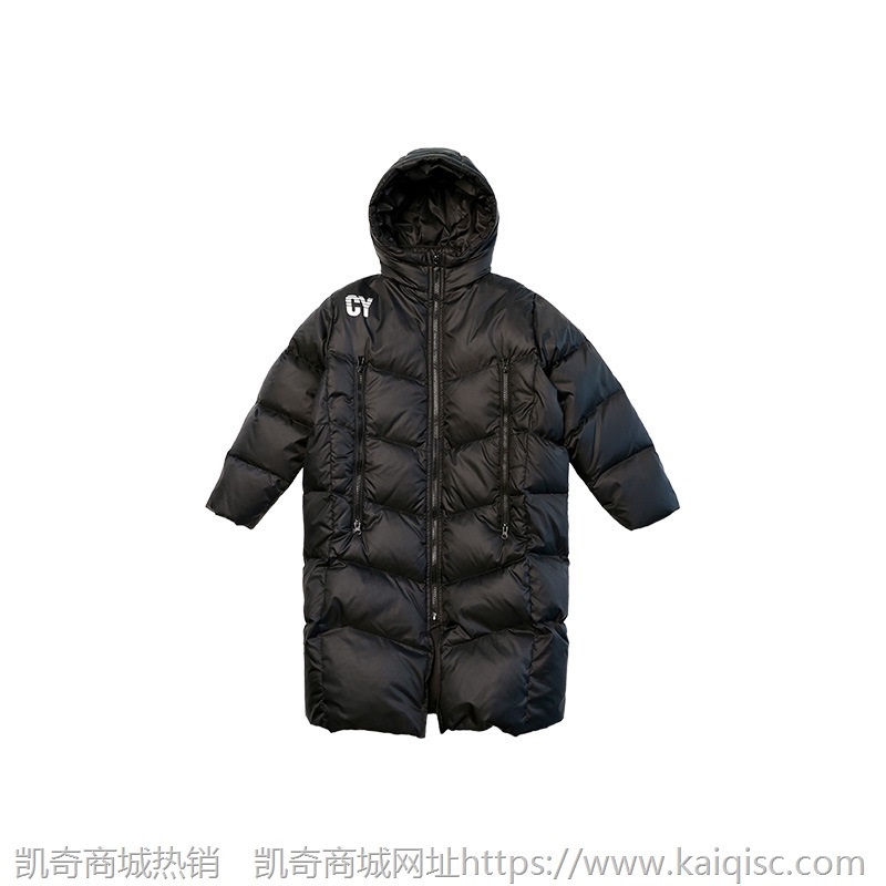 纯一良品童装男童长款连帽羽绒服2021冬季过膝保暖外套BW214469