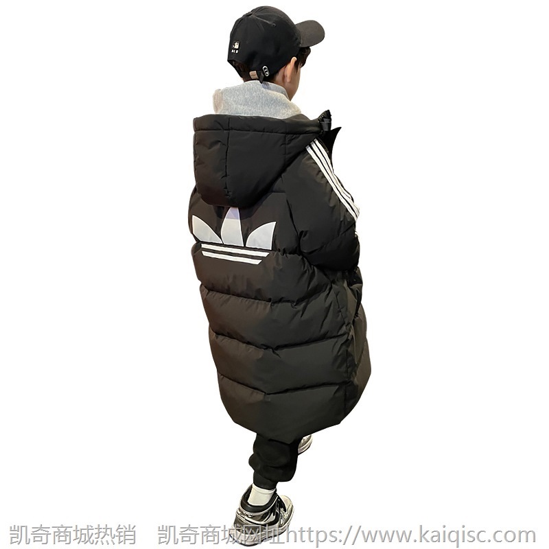儿童羽绒服2021年新款洋气男童中长款中大童男孩童装冬装正品潮牌