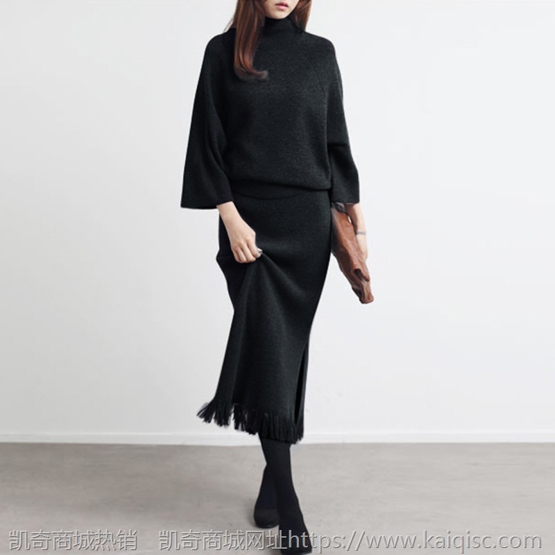 秋季套装女时尚两件套2020新款女装毛衣韩版秋冬款毛线裙