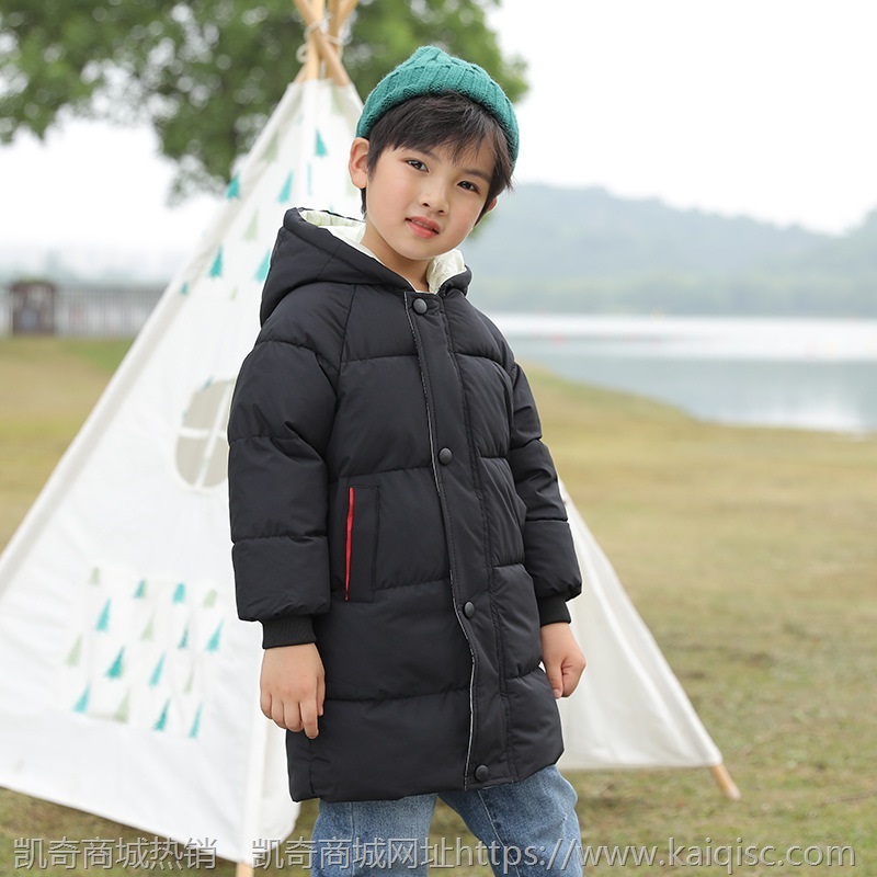 儿童棉衣男女童装羽绒棉服加厚棉袄宝宝中长款外套2021新款秋冬季