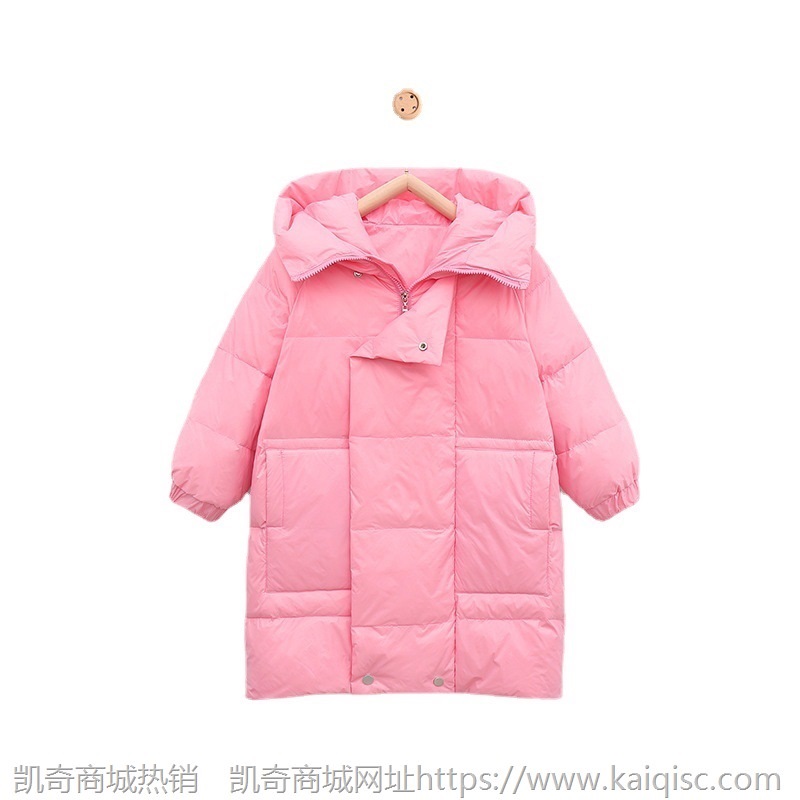依珊恋新款儿童羽绒服过膝长款韩版洋气男童女童装加厚羽绒服外套