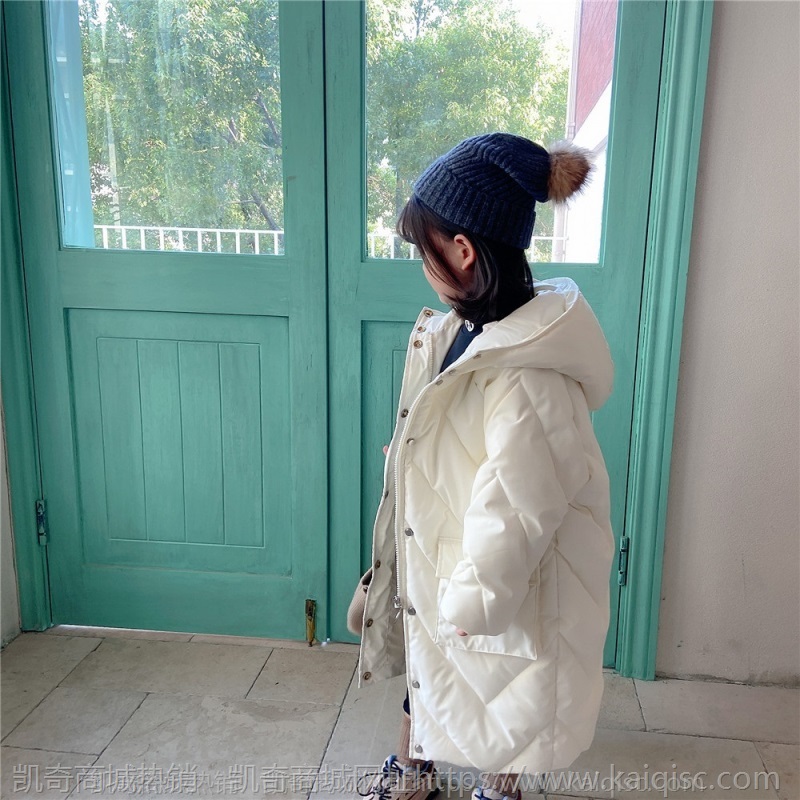 儿童棉服 2021冬季新款韩版童装长款保暖加厚男女宝宝羽绒棉外套
