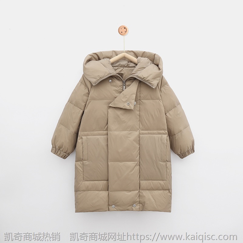 依珊恋新款儿童羽绒服过膝长款韩版洋气男童女童装加厚羽绒服外套