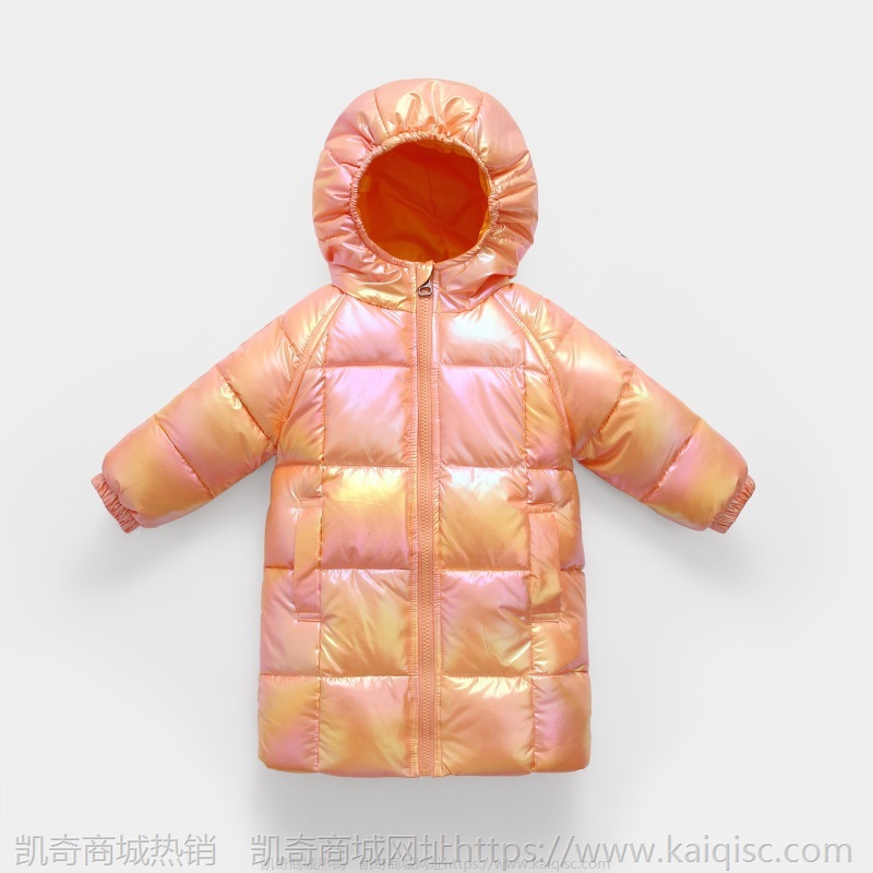 厂家直销童装批发儿童羽绒服男童女童长款过膝盖加厚保暖冬装外套