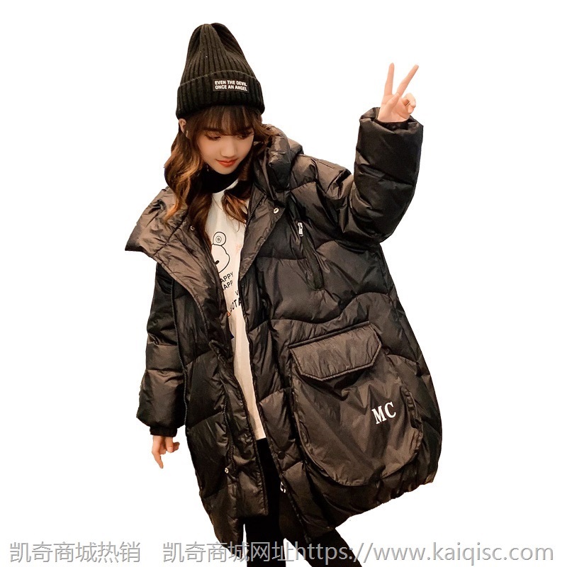 女童冬装棉服2021新款儿童韩版洋气棉袄中大童冬季长款棉衣外套潮