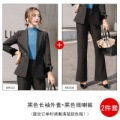 酒红色小西装套装外套女秋冬新款韩版时尚高端职业装休闲正装西服