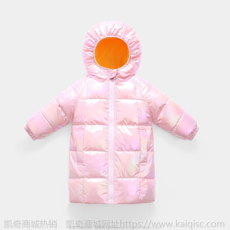 厂家直销童装批发儿童羽绒服男童女童长款过膝盖加厚保暖冬装外套