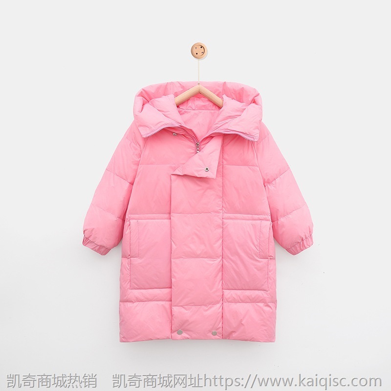 依珊恋新款儿童羽绒服过膝长款韩版洋气男童女童装加厚羽绒服外套
