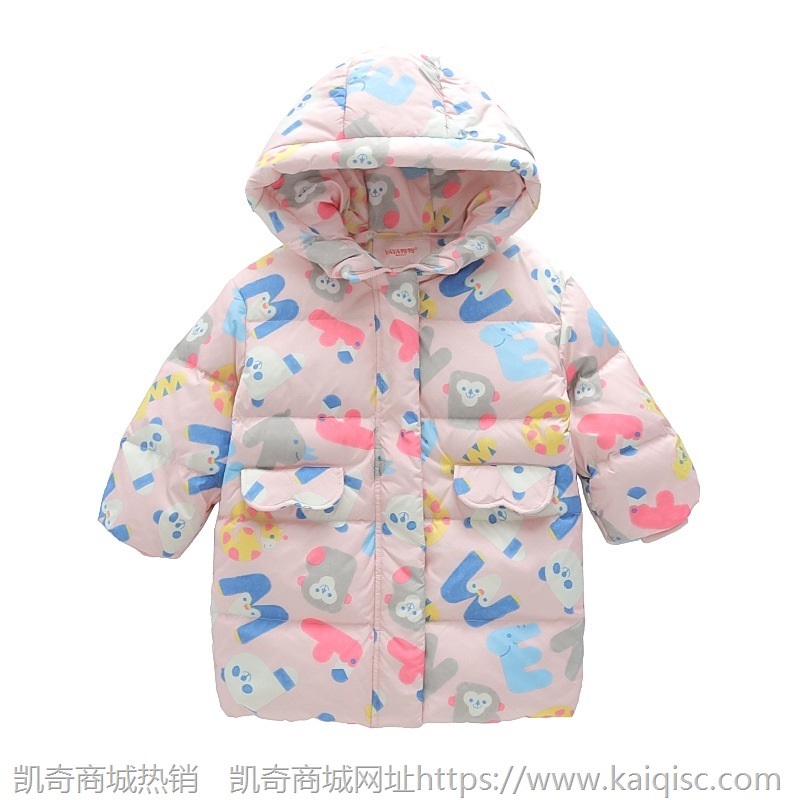 冬季儿童棉服2021新款韩版童装女宝宝加绒加厚棉袄女童长款棉衣