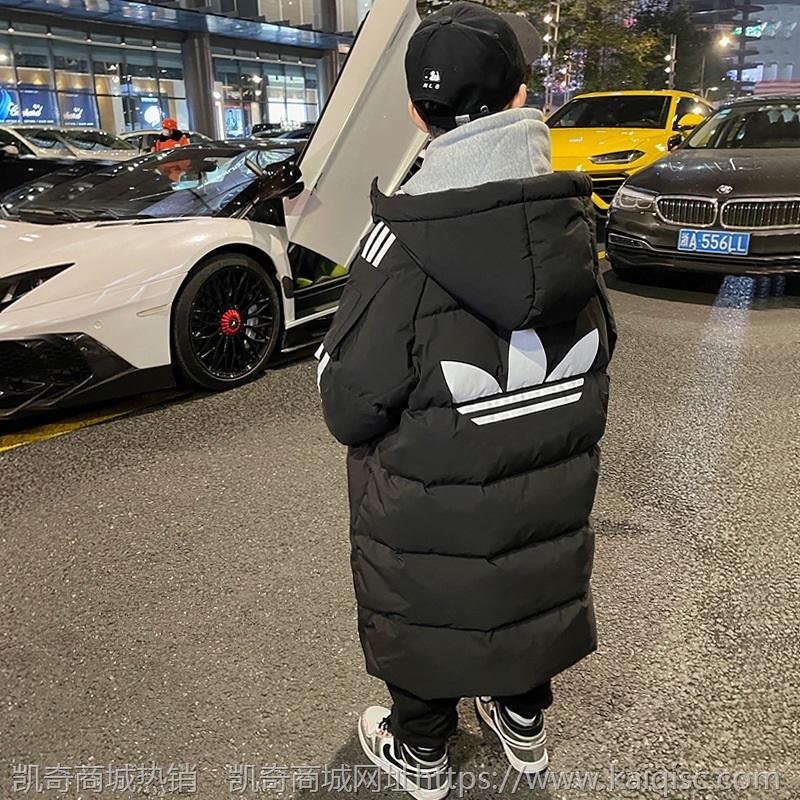 儿童羽绒服2021年新款洋气男童中长款中大童男孩童装冬装正品潮牌